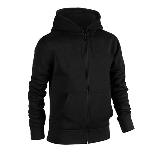 Mens Plain Zip Hoodie
