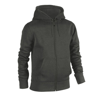 Mens Plain Zip Hoodie