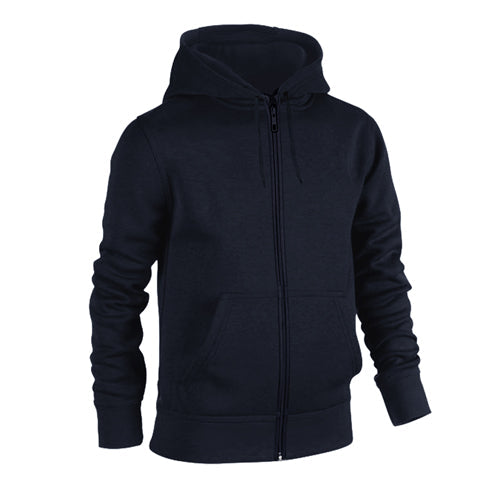 Mens Plain Zip Hoodie