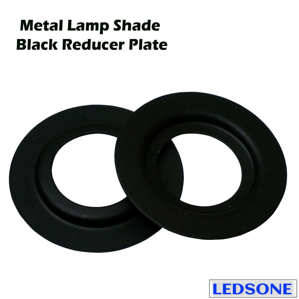 Metal Lampshade Reducer Ring Plate Light Fitting - 2 Pack