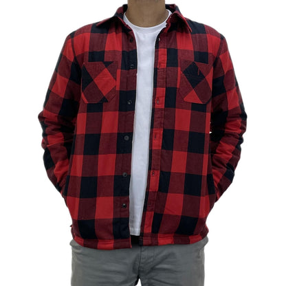 Mens Sherpa Fleece Lined Work Shirt