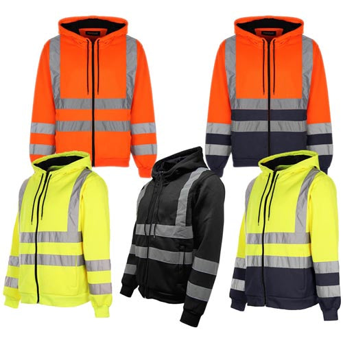 Hi Vis hoodie zipper HV008