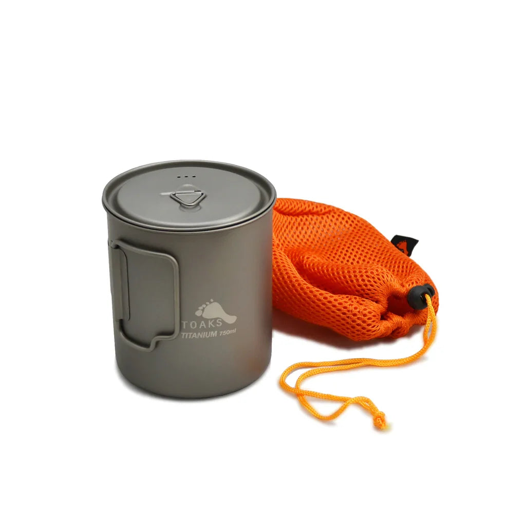TOAKS Titanium Lightweight Pot with Lid 750ml / 900ml
