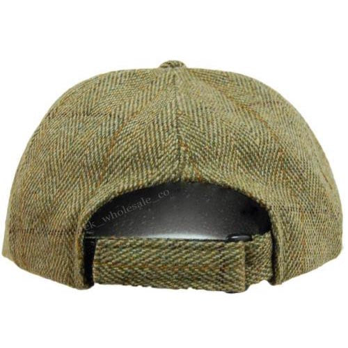 Tweed Leather Skip Hat Unisex
