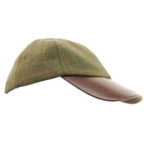 Tweed Leather Skip Hat Unisex