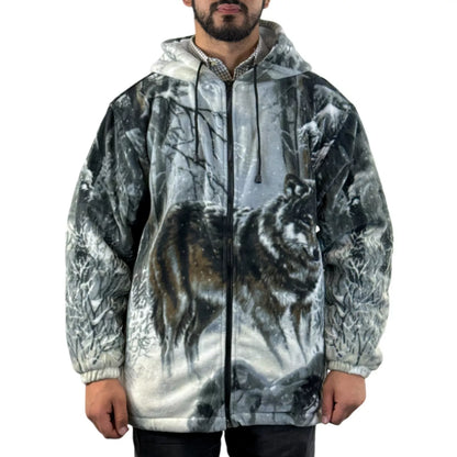 Unisex Animal Print Sherpa Fleece