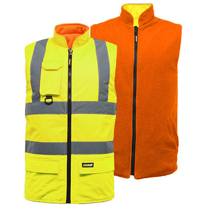 Hi Vis Reversible Bodywarmer - HV010 / HV037